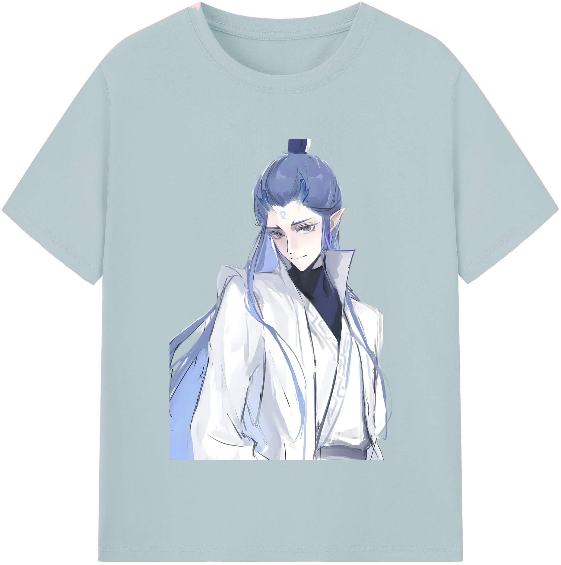 （画像用） Ne Zha 2 ナタ 魔童の大暴れ 綿100％半袖Tシャツ（フロントプリント）